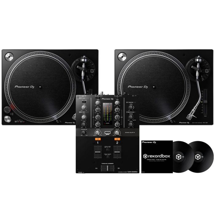Pioneer DJ PLX-500 (Pair) & DJM-250MK2 & Rekordbox Vinyl